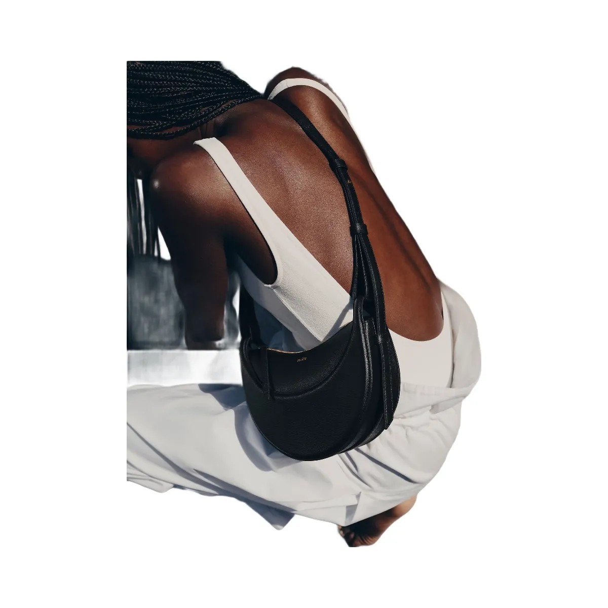 Polene Numero Dix Textured Black - HypeFly India View 4