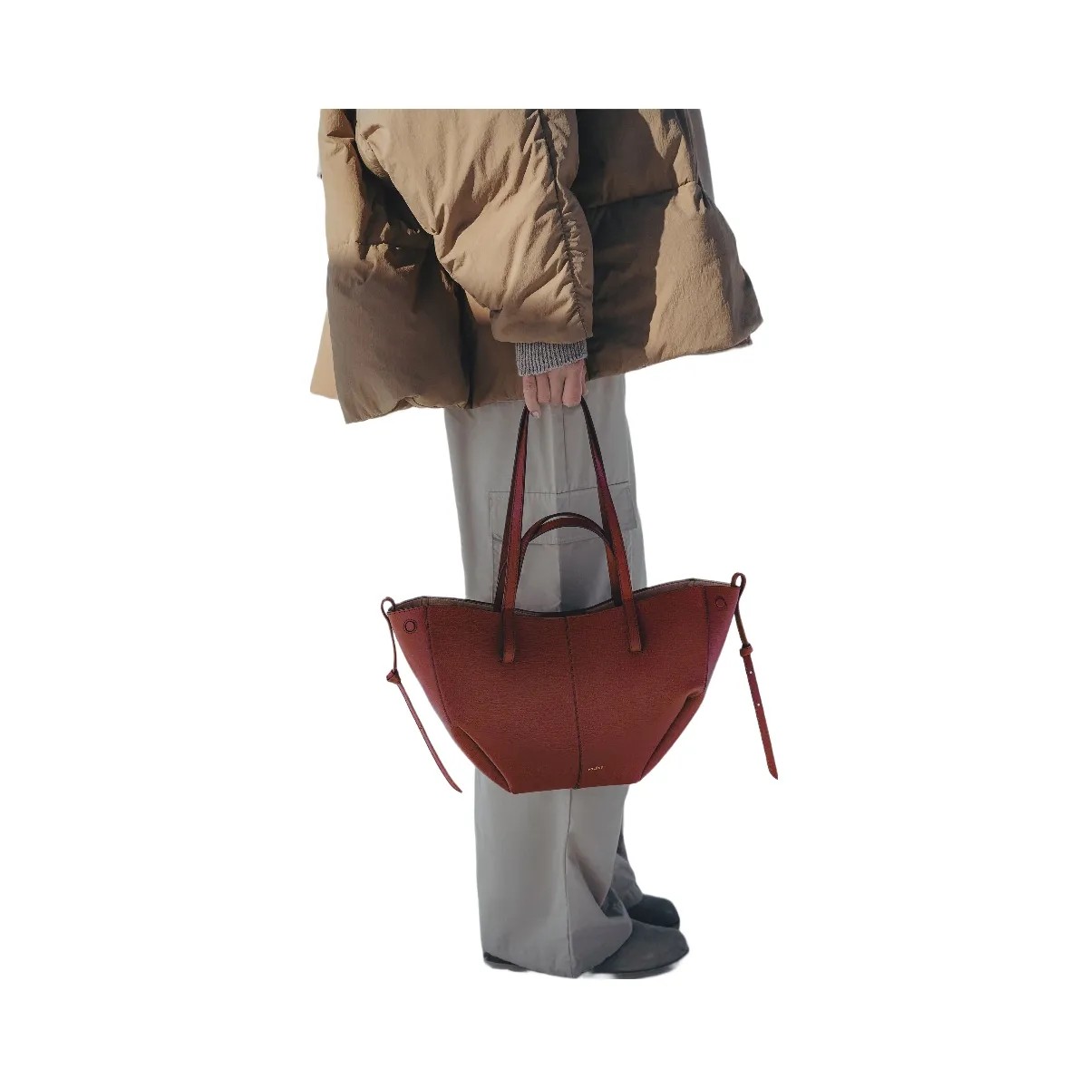 Polene Cyme Mini Textured Red Clay - HypeFly India View 4