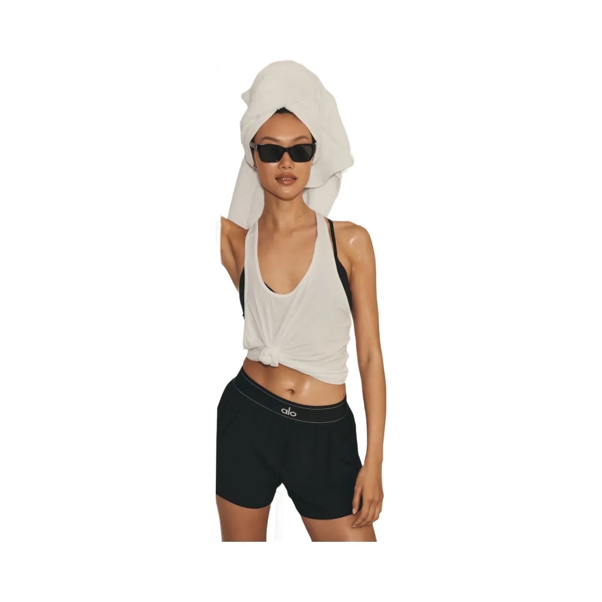 Alo Women's Match Point Short - Black - HypeFly India View 6