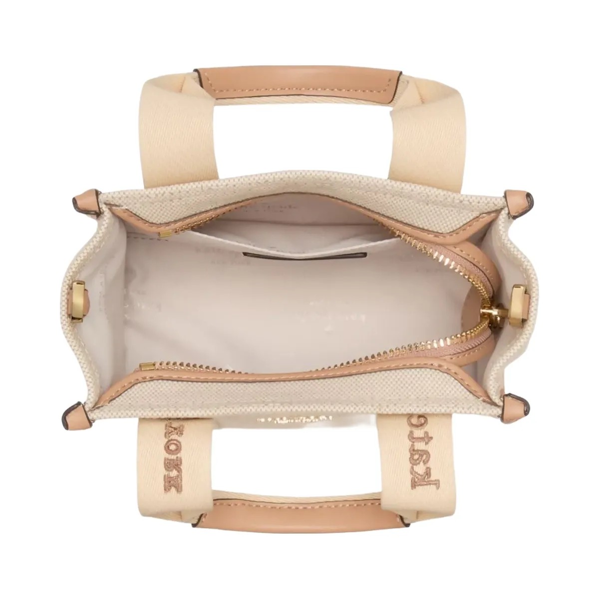 Kate Spade Kip Canvas Mini Tote Light Fawn Multi - HypeFly India View 4