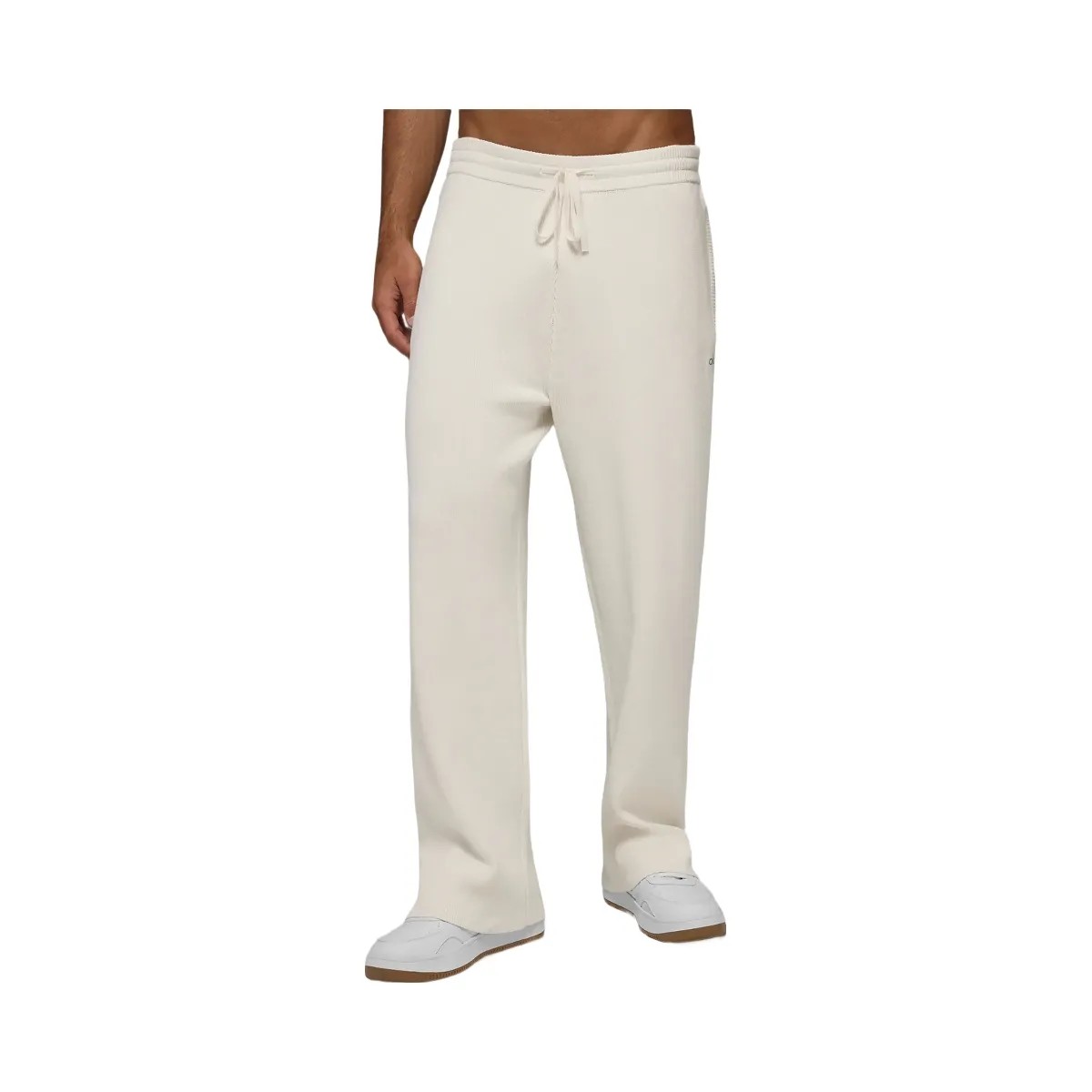 Alo Men's Scholar Straight Leg Sweatpant - Ivory - HypeFly India View 3