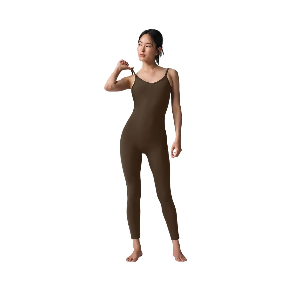 Alo Women's Airbrush One And Done Onesie - Espresso - HypeFly India View 1