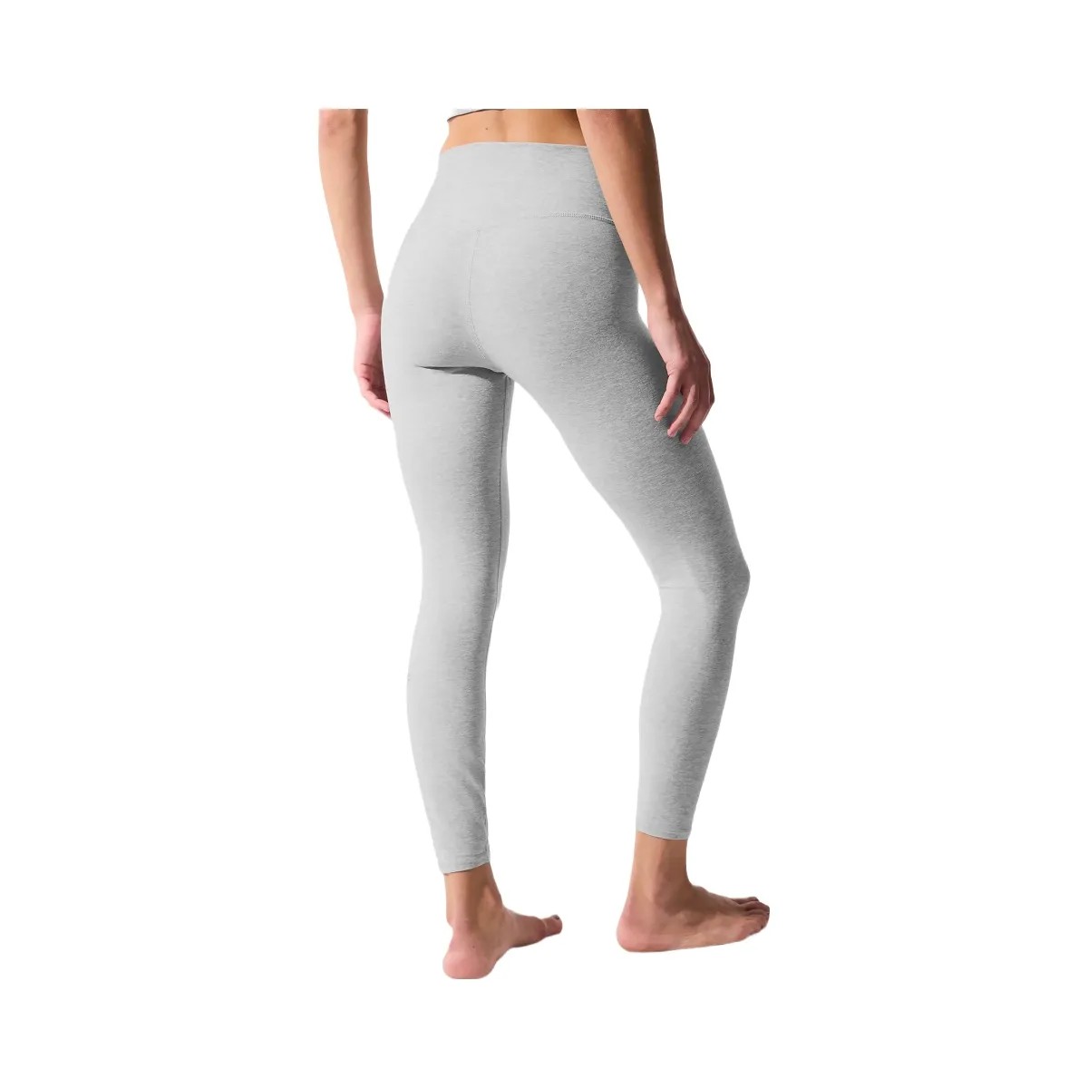 Alo Women's Alosoft High-Waist 7/8 Highlight Legging - Athletic Heather Grey - HypeFly India View 3