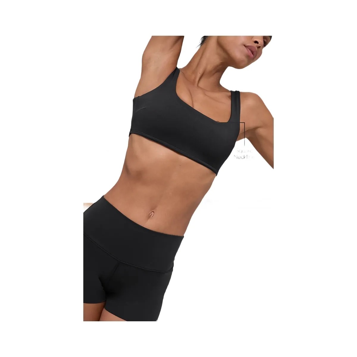 Alo Women's ALO Softsculpt Precision Bra - Black - HypeFly India View 2