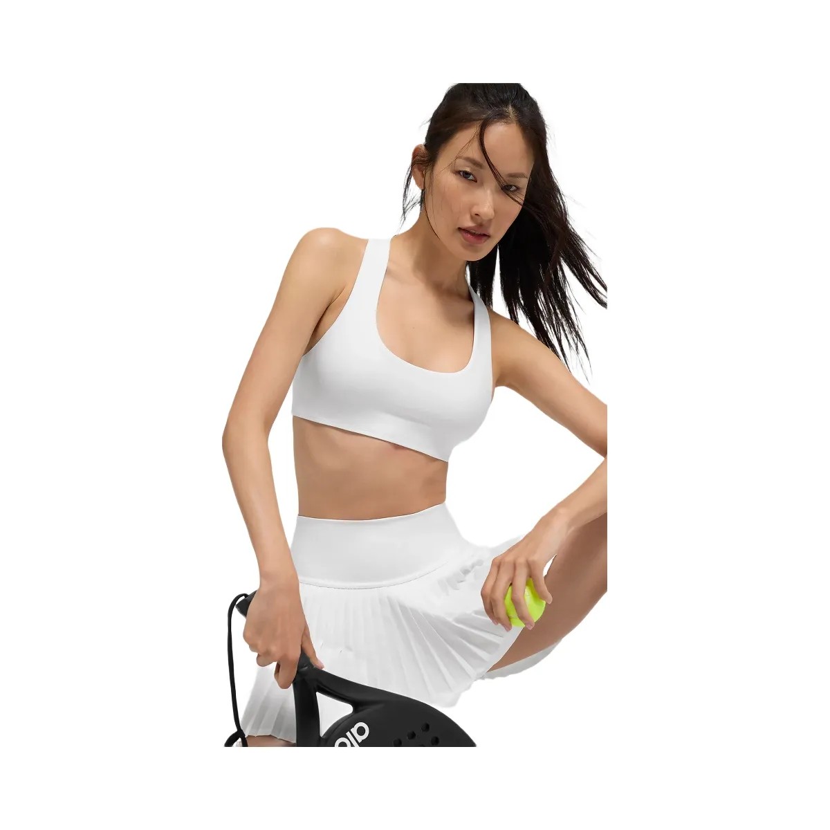 Alo Women's Airlift Advantage Racerback Bra - White - HypeFly India View 1