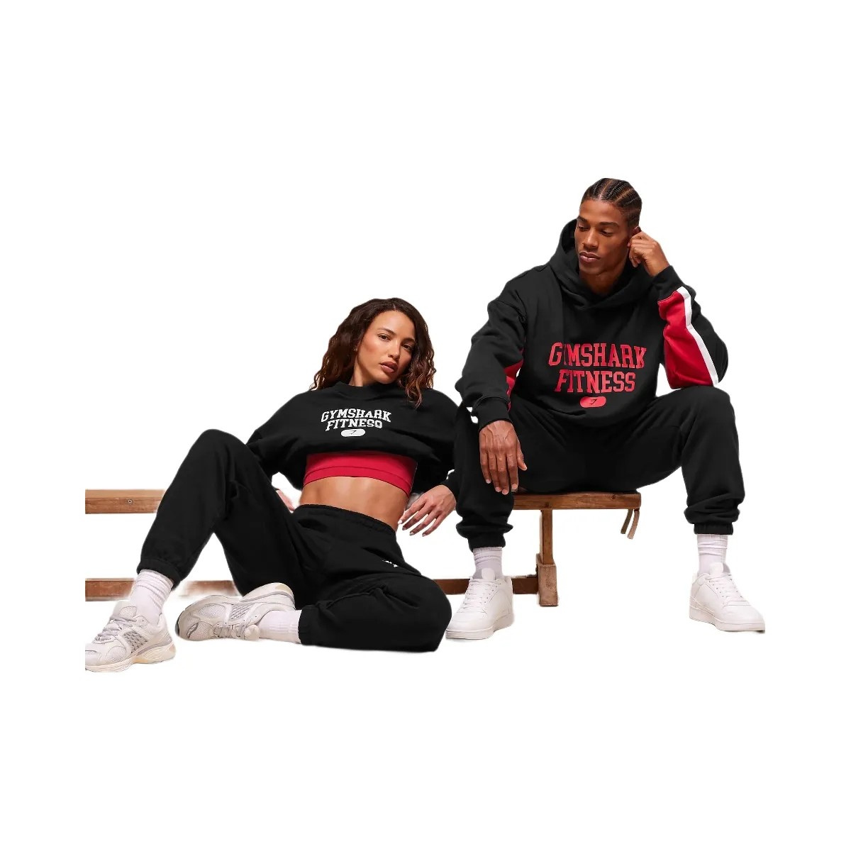 Gymshark Campus Graphic Pullover - Black - HypeFly India View 4