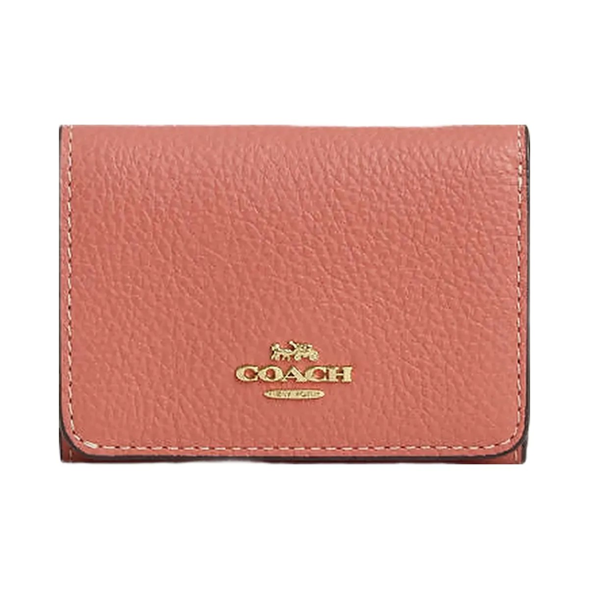 Coach Card Holder Wallet In Signature Canvas With Floral Print Gold-Sand Multi - HypeFly India View 4