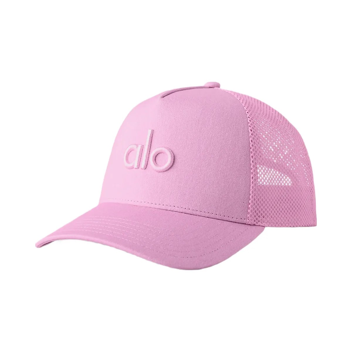 Alo District Trucker Hat - Candy Heart Pink - HypeFly India View 1