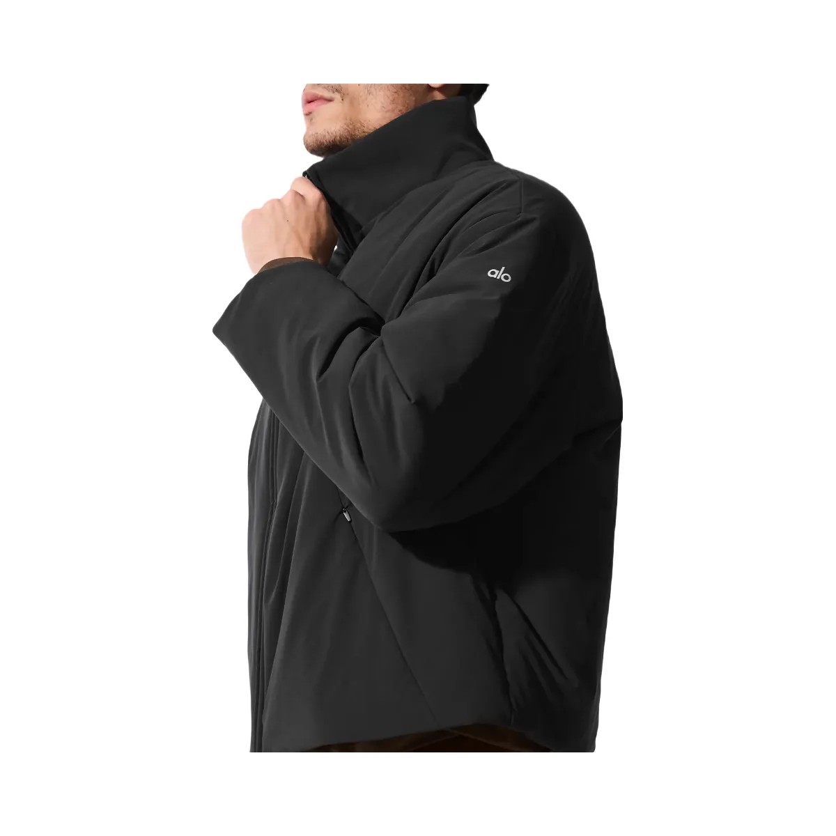 Alo Men's Stretch Woven Notable Jacket - Black - HypeFly India View 4