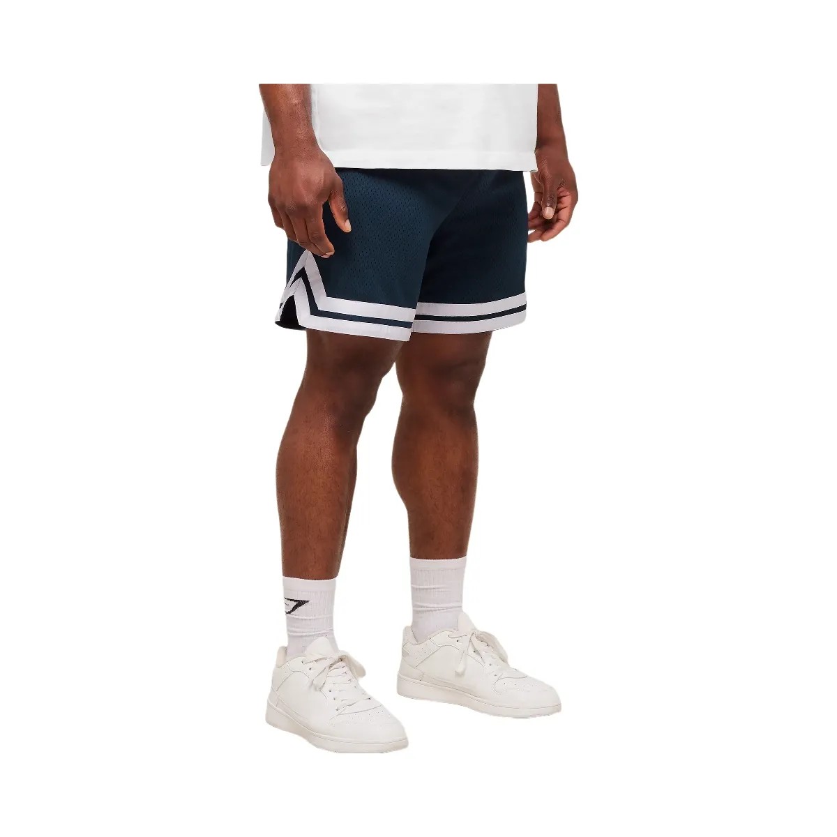 Gymshark Campus Mesh Shorts - Deep Petrol Blue - HypeFly India View 3
