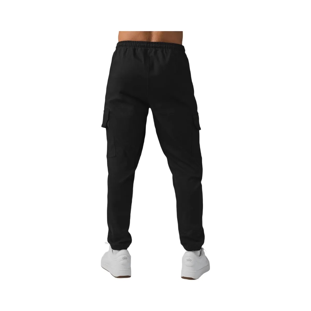 Alo Men's Edition Sueded Jogger - Black - HypeFly India View 3