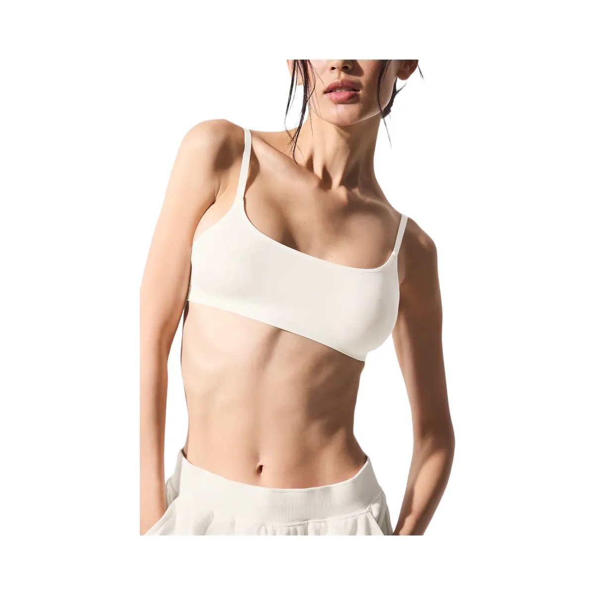 Alo Women's Sheer Glow Bra - Ivory - HypeFly India View 5