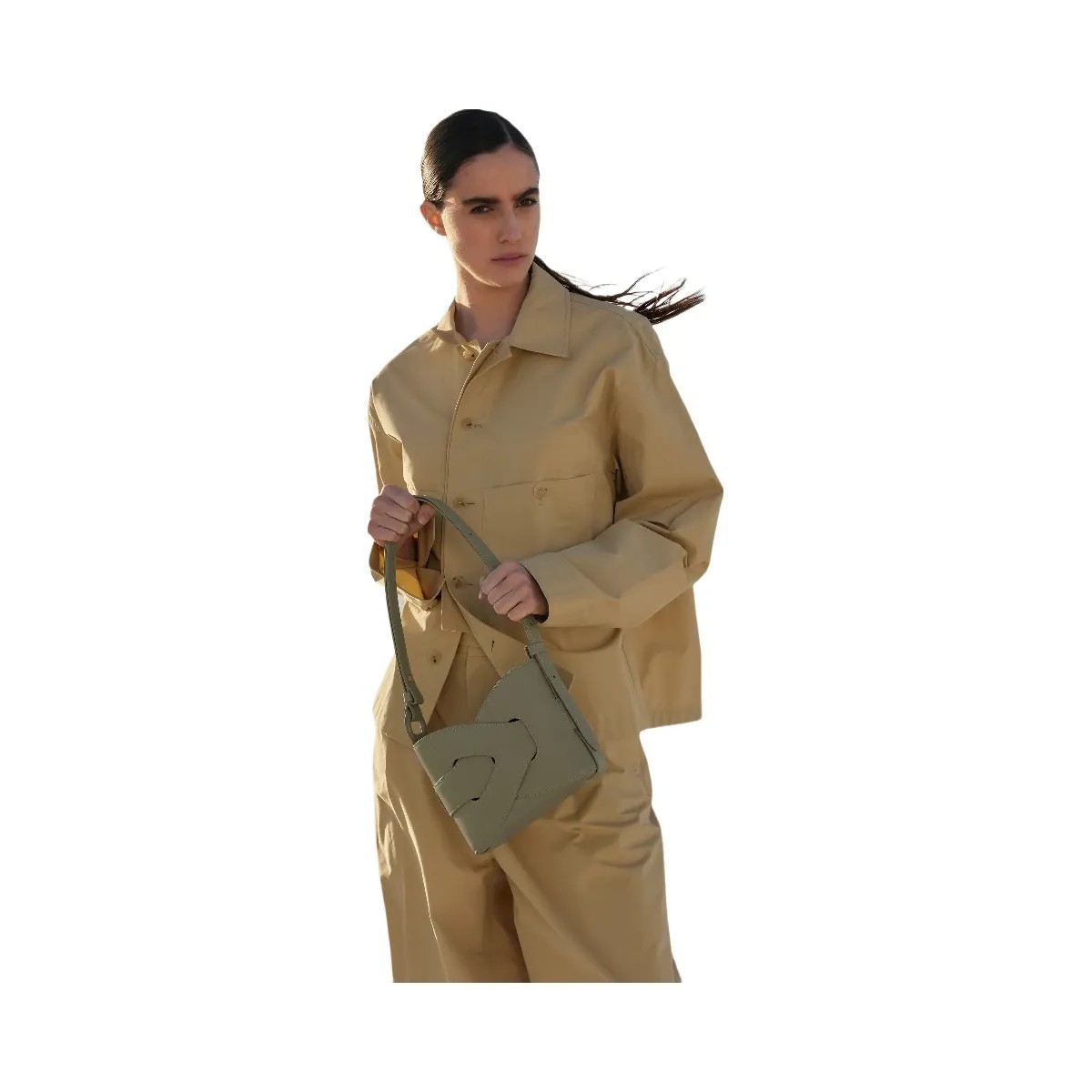 Polene Nodde Smooth Olive - HypeFly India View 3