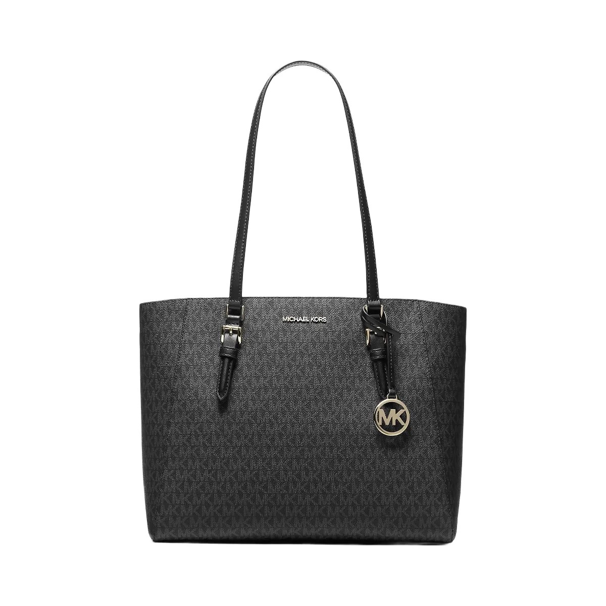 Michael Kors Charlotte Large 3-in-1 Signature Logo Tote Bag Black - HypeFly India View 1