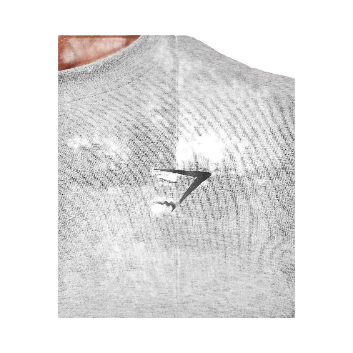 Gymshark Essential Oversized Long Sleeve T-Shirt - Charcoal Core Marl - HypeFly India View 5