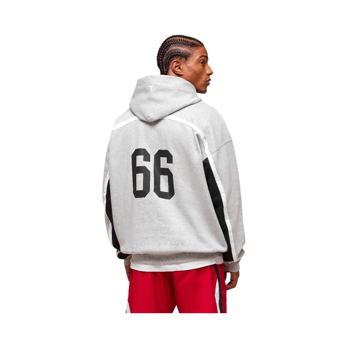 Gymshark Campus Hoodie - Light Grey Core Marl - HypeFly India View 3