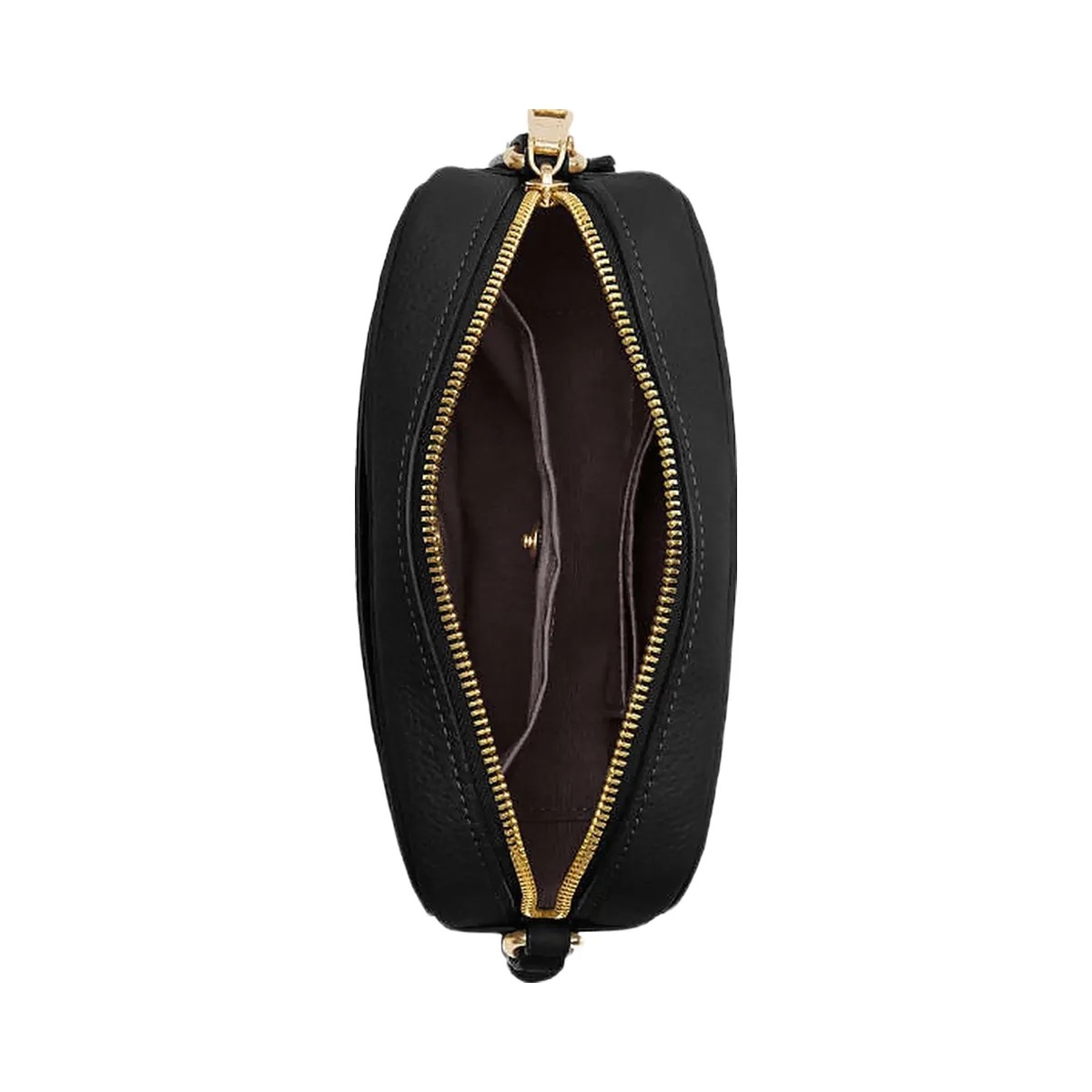 Coach Mini Jamie Camera Bag Pebbled Leather-Gold-Black - HypeFly India View 2