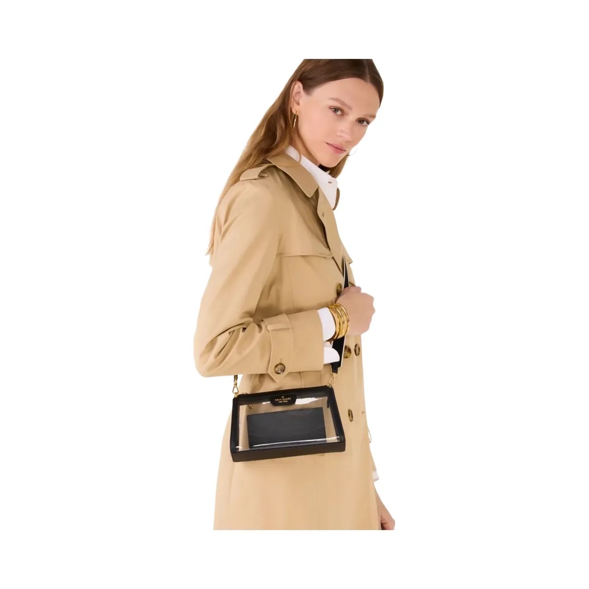 Kate Spade Clare Clear Small Crossbody Black Multi - HypeFly India View 2