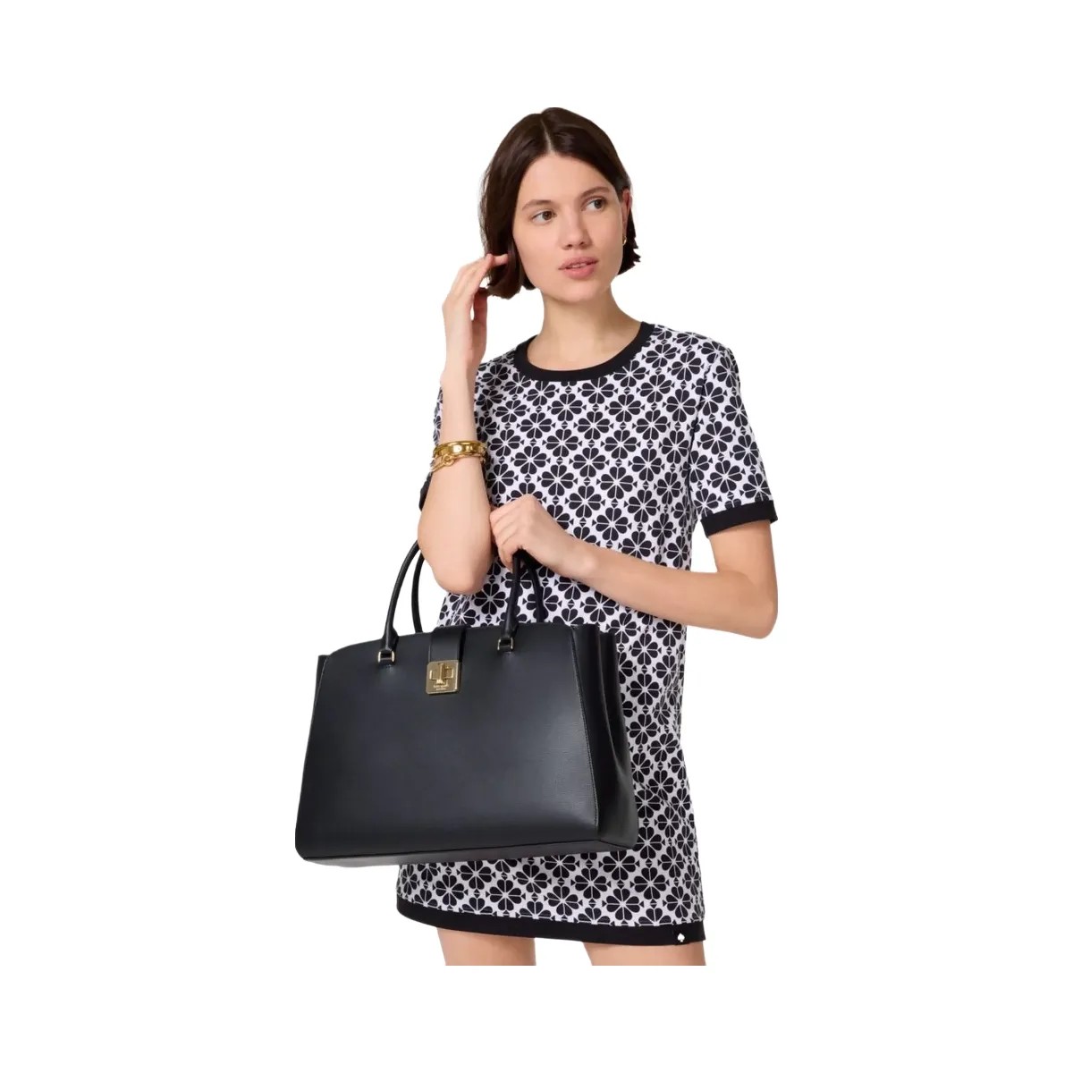 Kate Spade Phoebe Commuter Tote Black - HypeFly India View 3