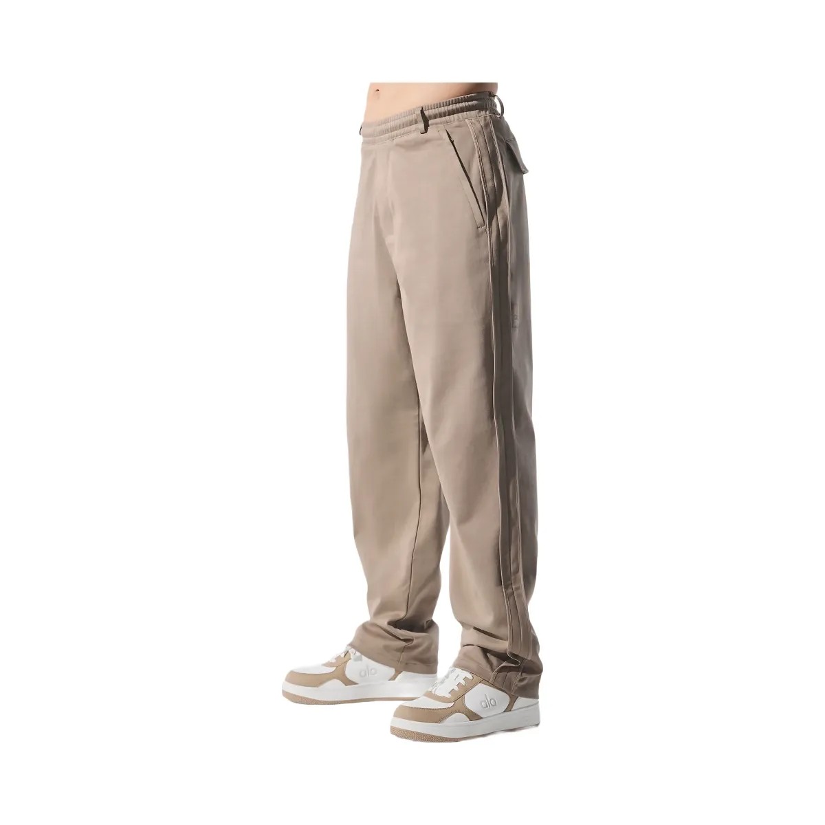 Alo Men's Edition Sueded Straight Leg Pant - Gravel - HypeFly India View 2