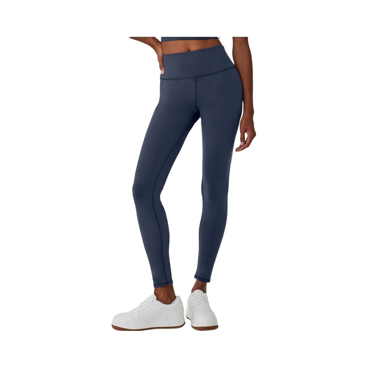 Alo Women's Airbrush Winter Warm High-Waist Nocturne Legging - Navy - HypeFly India View 2
