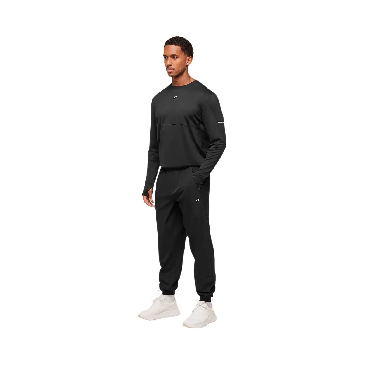 Gymshark Running Joggers - Black - HypeFly India View 3