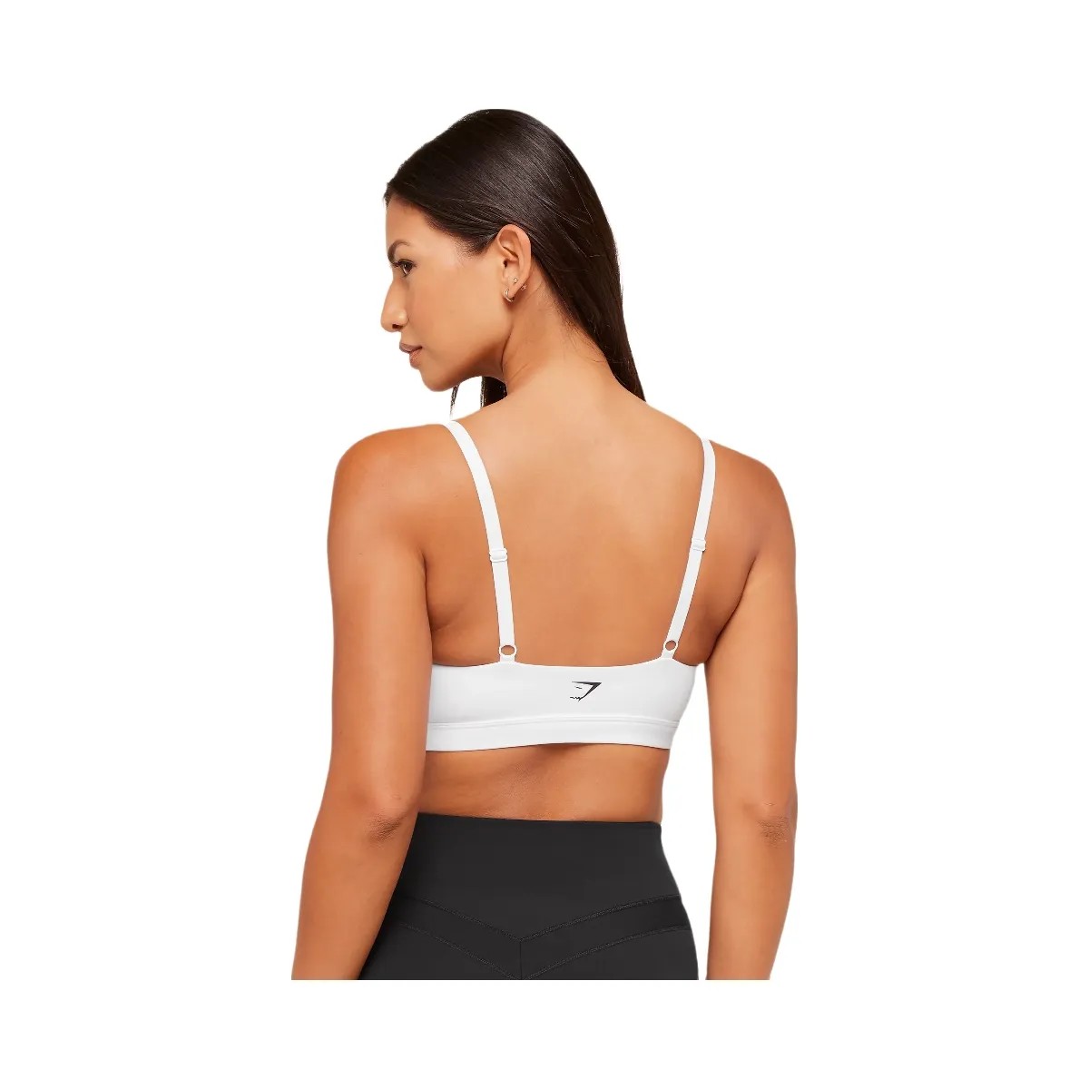 Gymshark Balcony Peekaboo Sports Bra - White - HypeFly India View 3