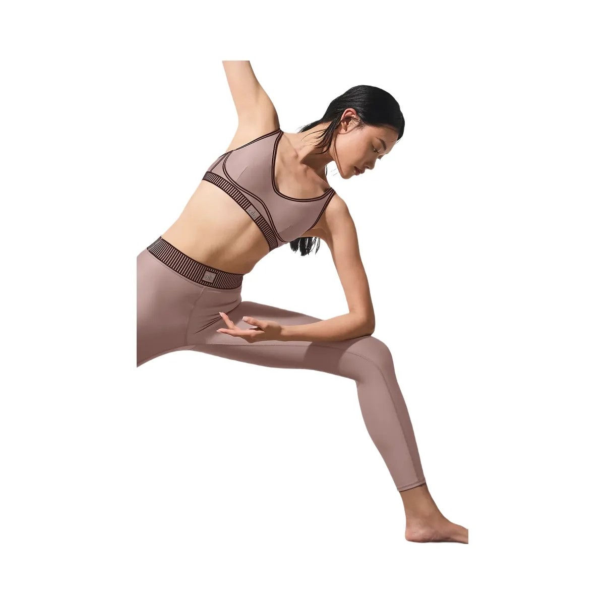 Alo Women's Airlift Line Up Bra - Taupe - HypeFly India View 3