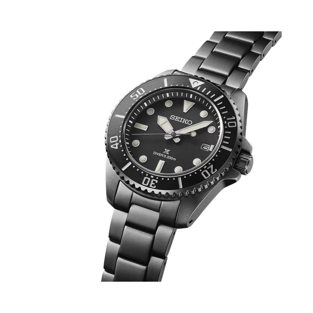 Seiko Prospex Solar Divers in All Black Men's - HypeFly India View 2