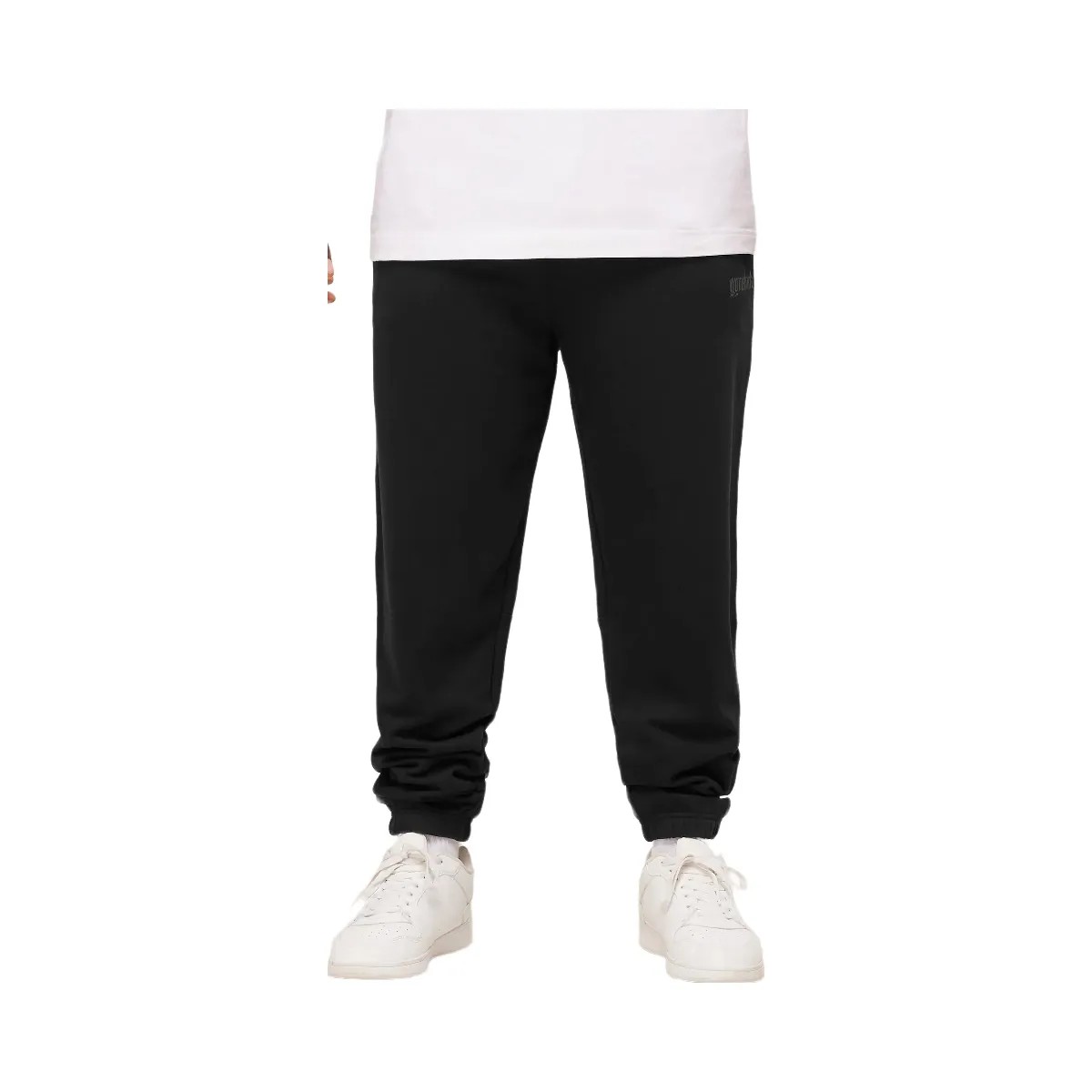 Gymshark Olde English Joggers - Black - HypeFly India View 6