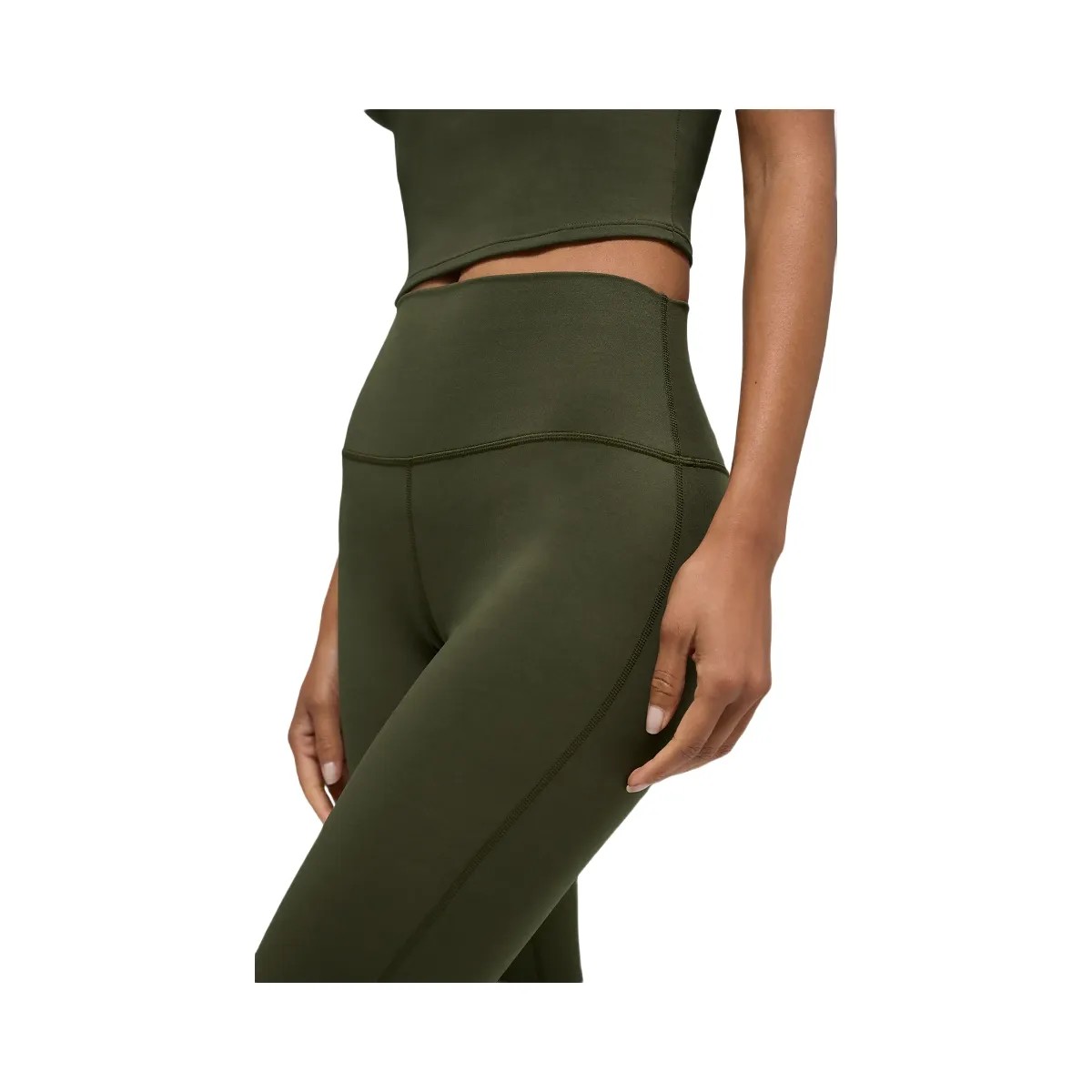 ALO Women's Softsculpt High-Waist Bootcut Legging - Green Olive - HypeFly India View 2