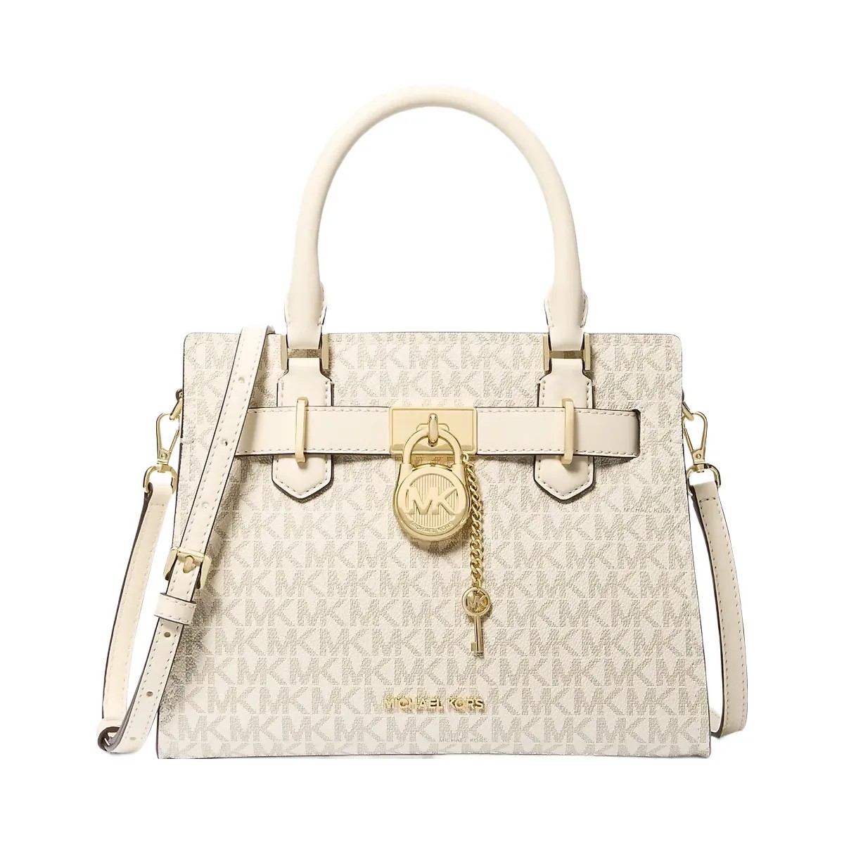 Michael Kors Hamilton Small Logo Satchel Lt Crm Multi - HypeFly India View 1