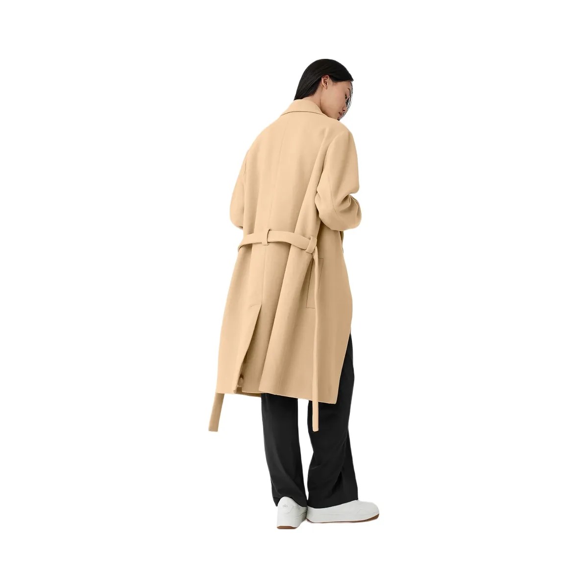 Alo Women's Wool Gameday Overcoat - Camel - HypeFly India View 3
