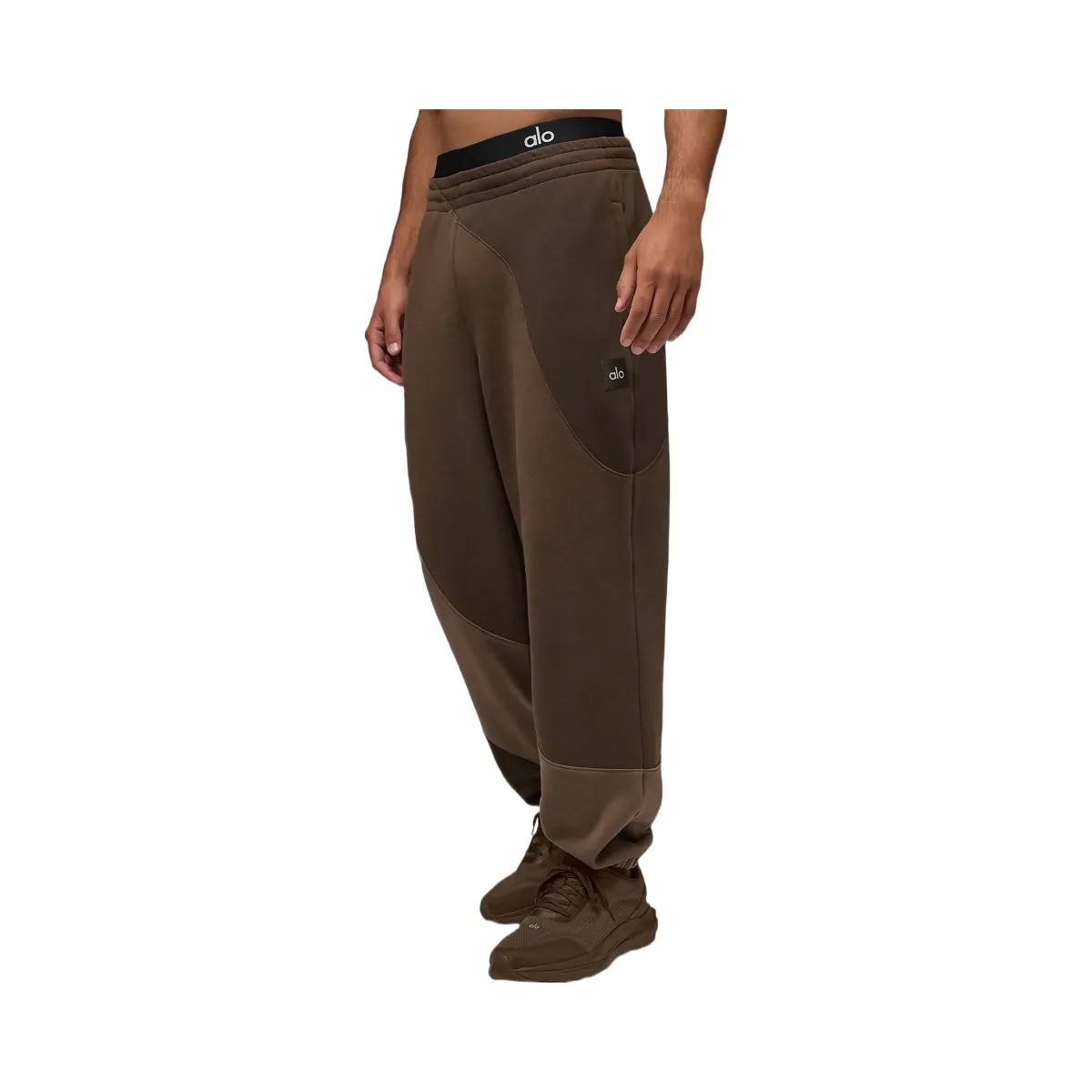 Alo Men's Make Waves Sweatpant - Espresso Tonal - HypeFly India View 4