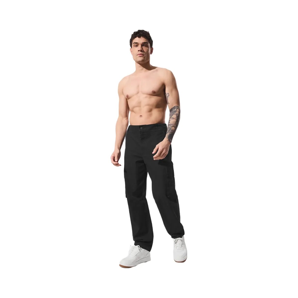Alo Men's Cargo Ripstop Trouser - Black - HypeFly India View 1