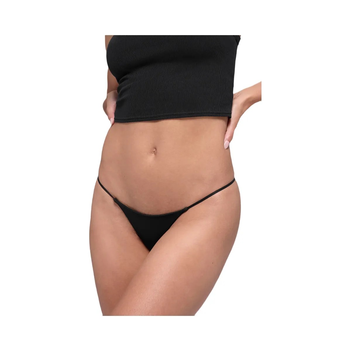 Alo Women's Airmesh Venus Thong - Black - HypeFly India View 1