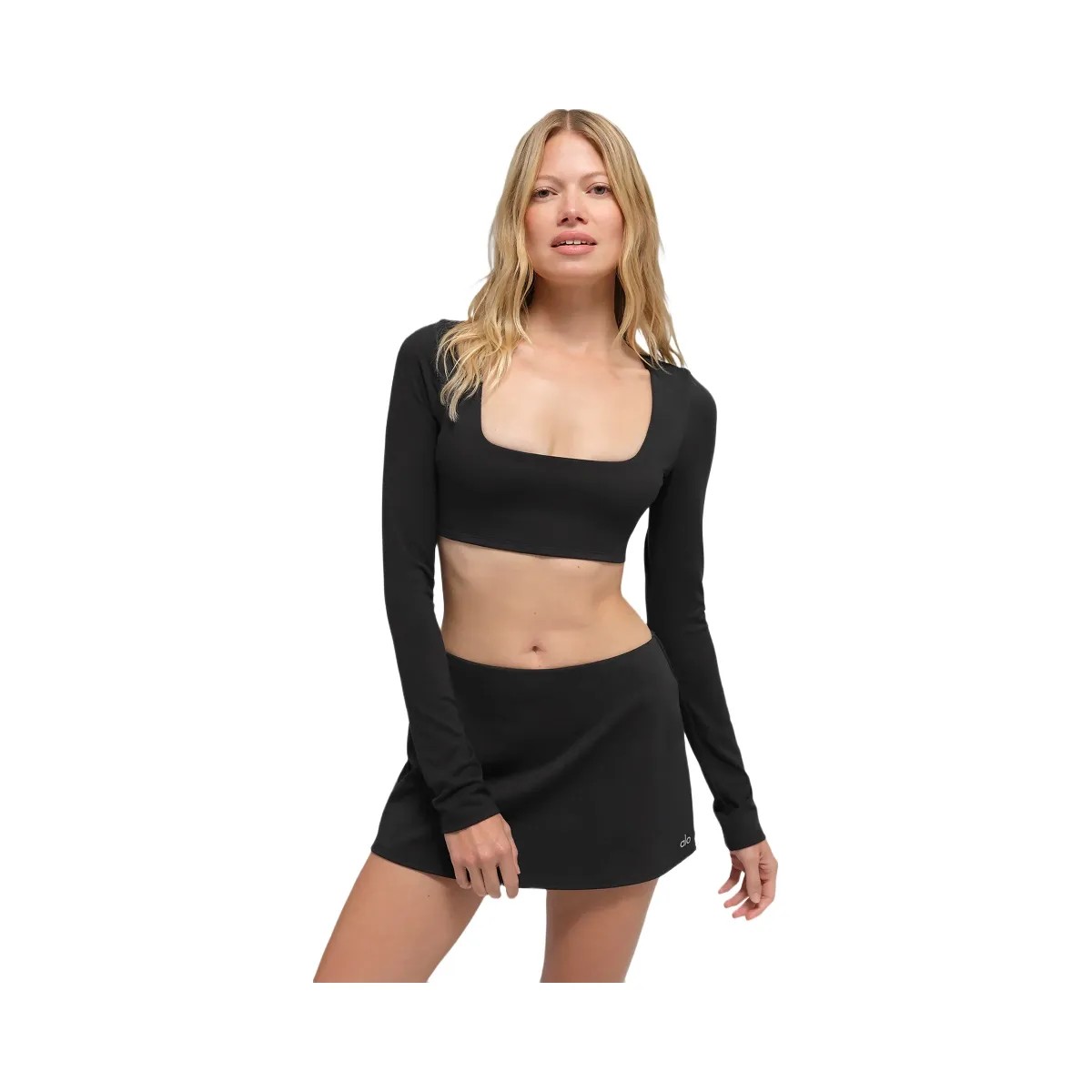 Alo Women's ALO Softsculpt Precision Mini Skirt - Black - HypeFly India View 4