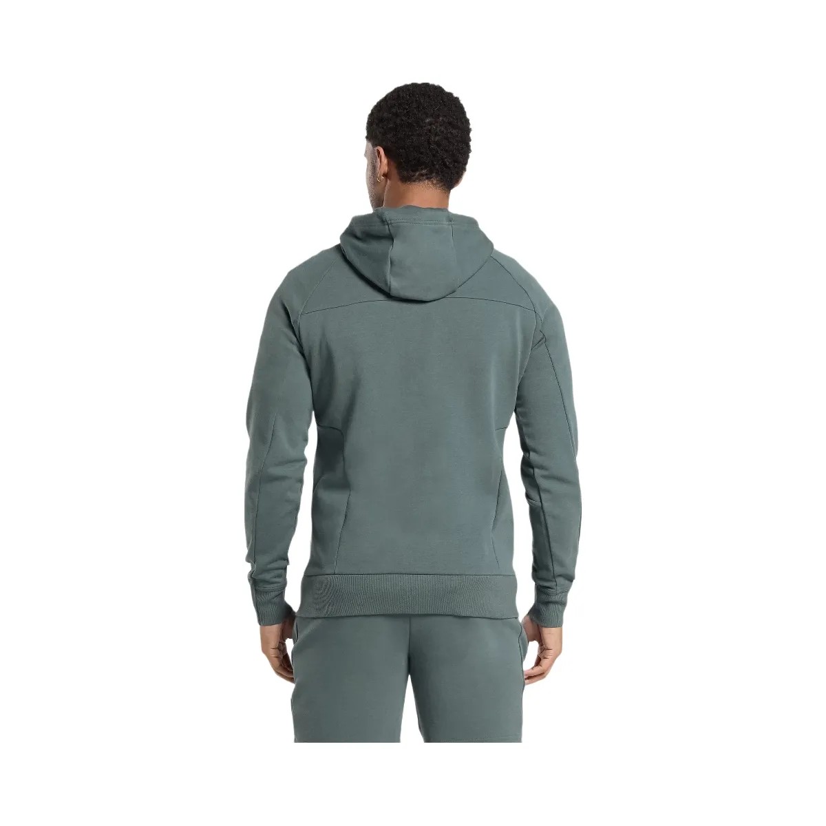 Gymshark Interlock Tech Zip Up Hoodie - Slate Teal - HypeFly India View 2