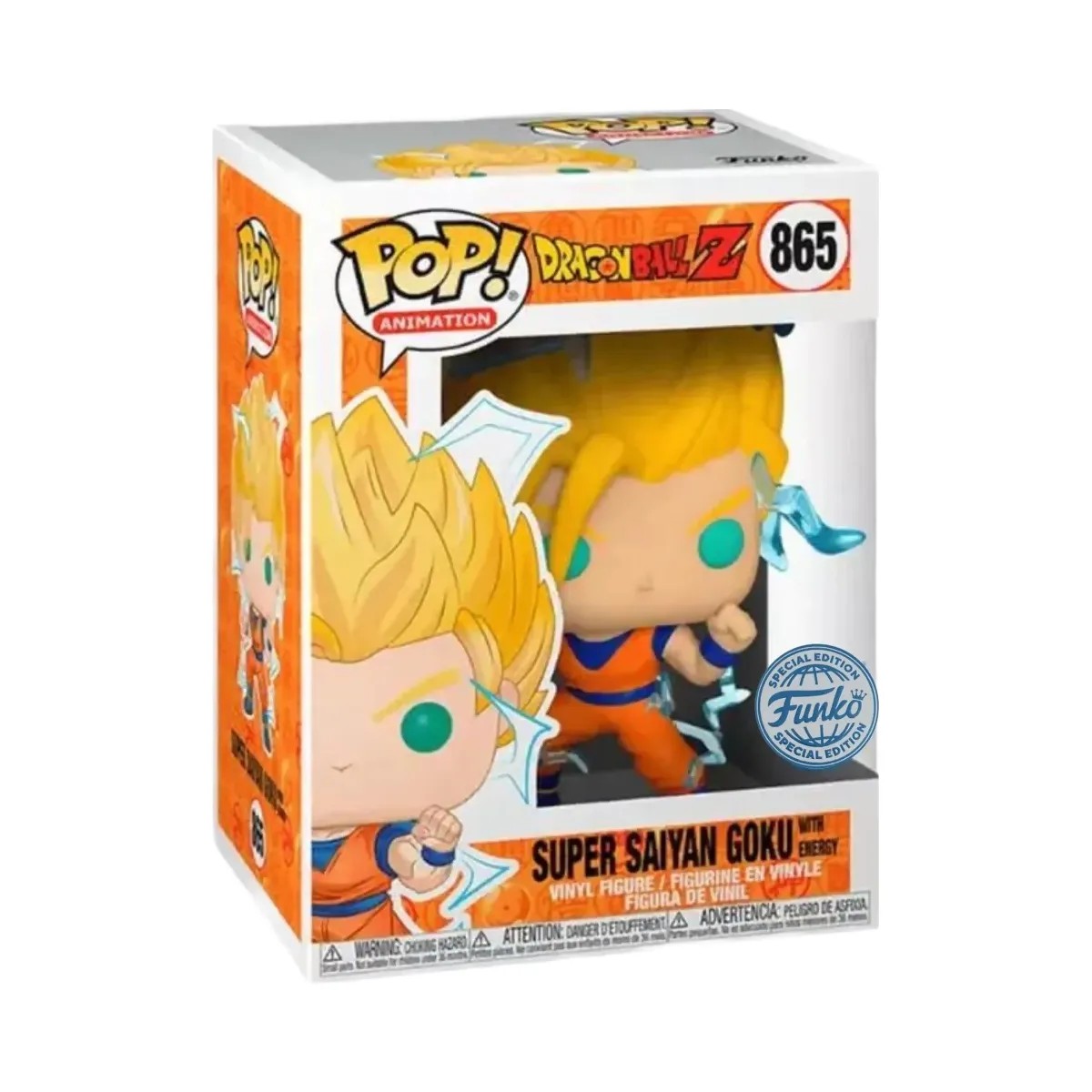 Funko Pop! Dragon Ball Z - Super Saiyan Goku with Energy (Special Edition) #865 - HypeFly India View 1