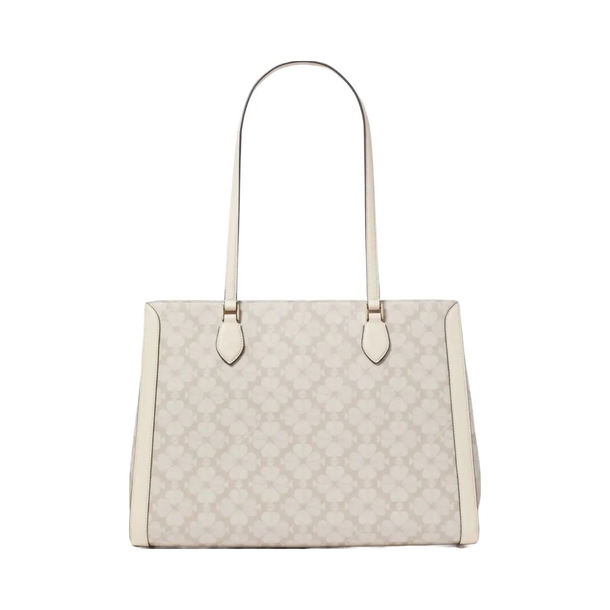 Kate Spade Signature Spade Flower East West Large Laptop Tote Dark Beige Multi - HypeFly India View 4