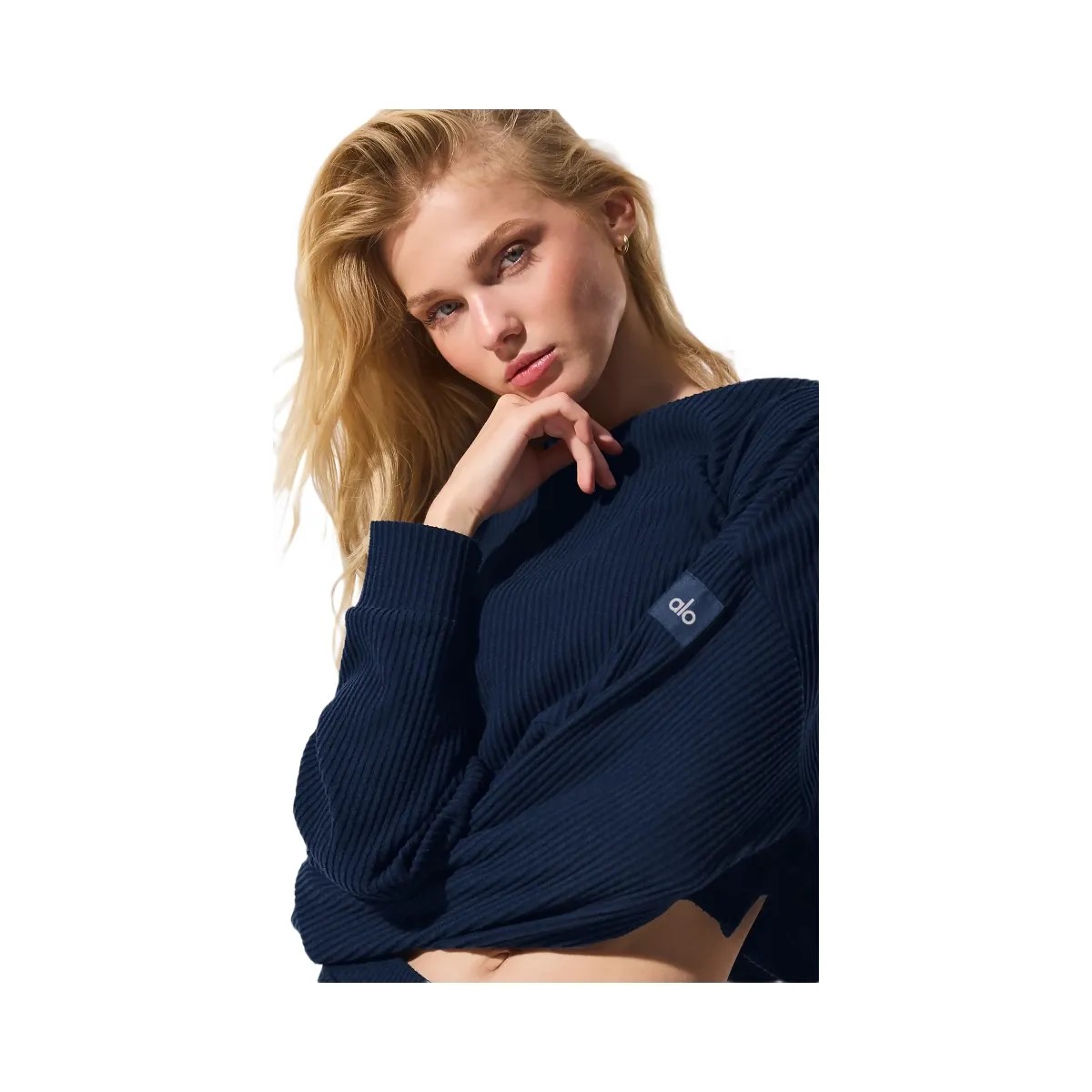 Alo Women's Muse Hoodie - Navy - HypeFly India View 2