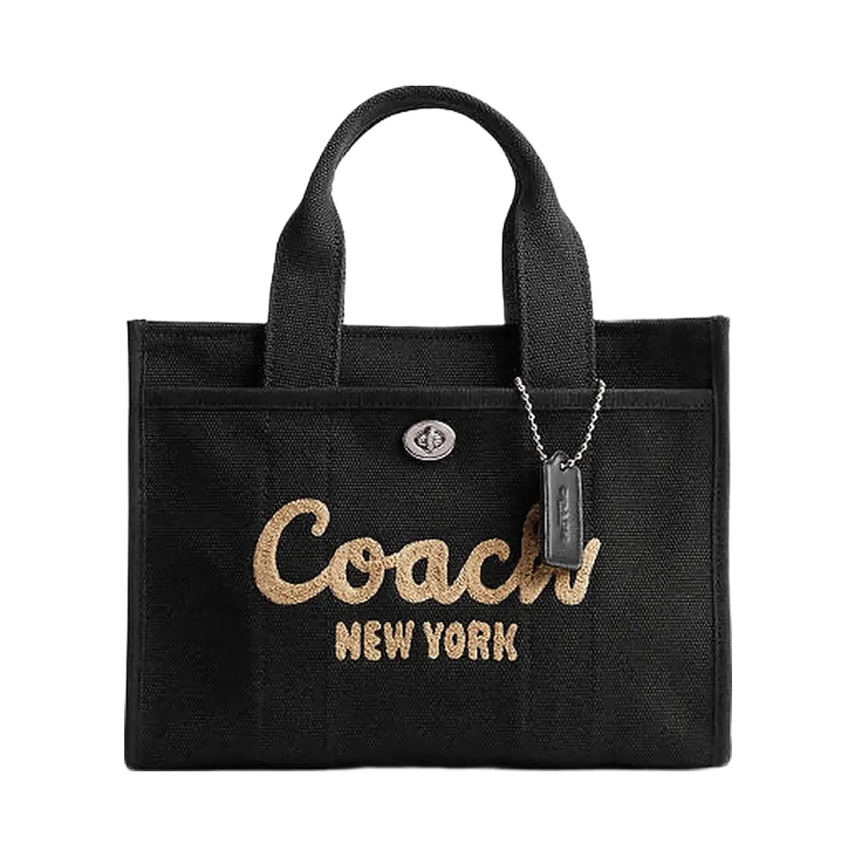 Coach Cargo Tote Bag 26 Canvas-Silver-Black - HypeFly India View 1