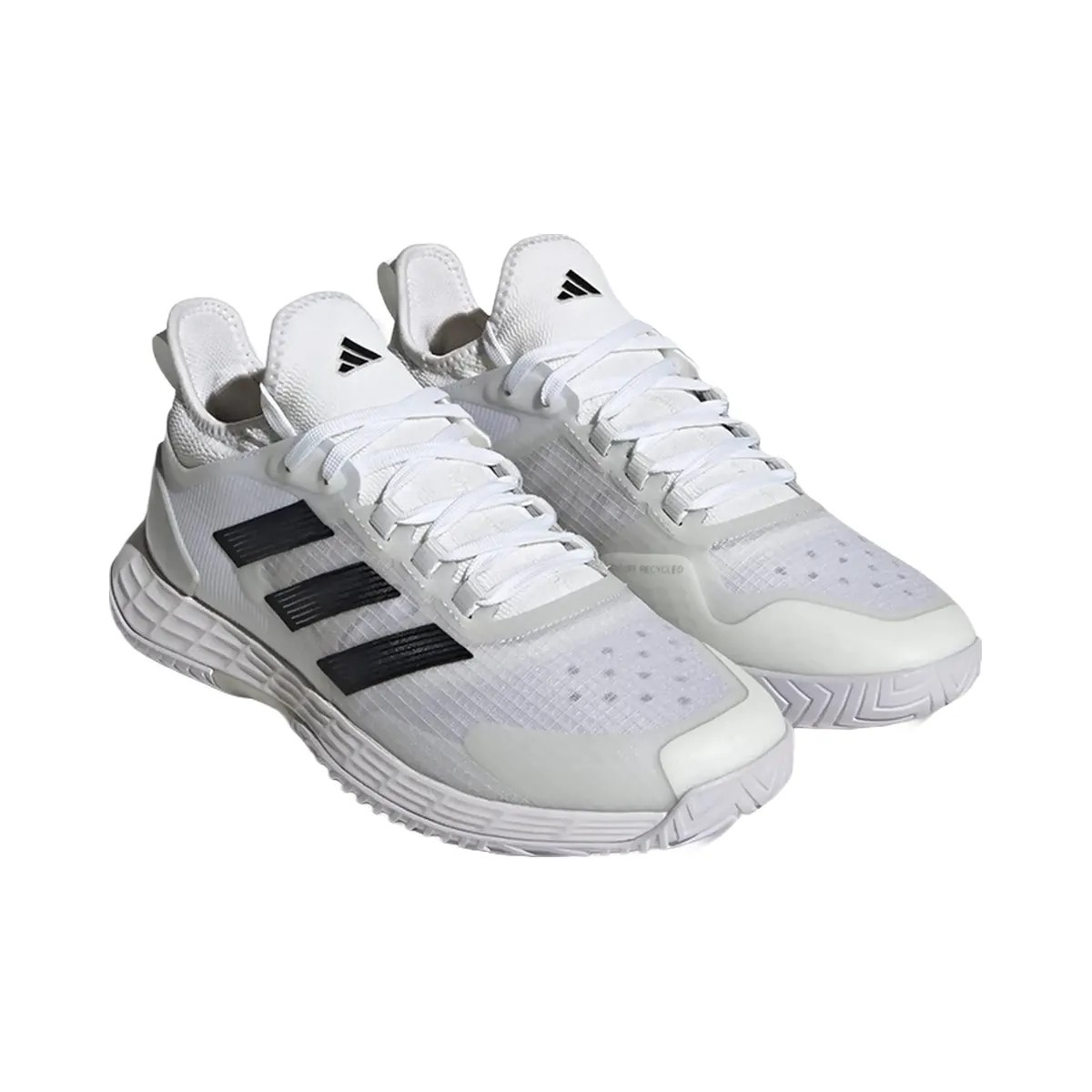 Adidas Adizero Ubersonic 4.1 Cloud White Core Black Matte Silver - HypeFly India View 3