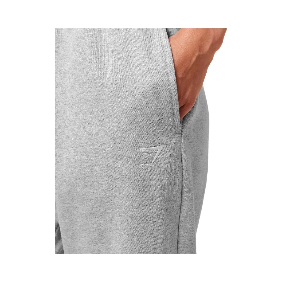 Gymshark Training Fleece Straight Leg Jogger - Light Grey Core Marl - HypeFly India View 4