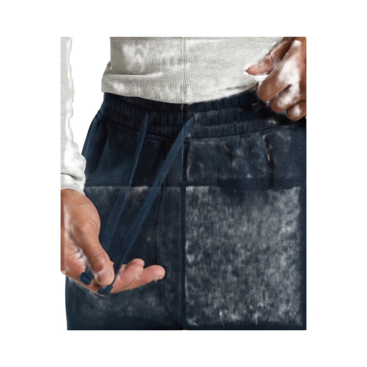 Gymshark Crest Straight Leg Joggers - Navy - HypeFly India View 4