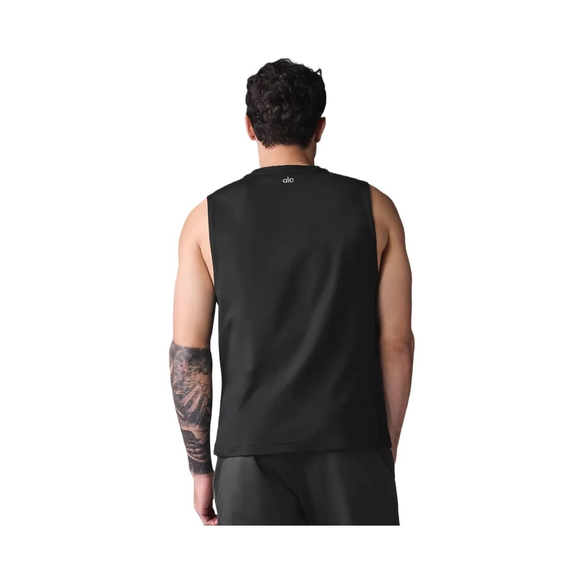 Alo Men's Conquer Muscle Tank - Black - HypeFly India View 3