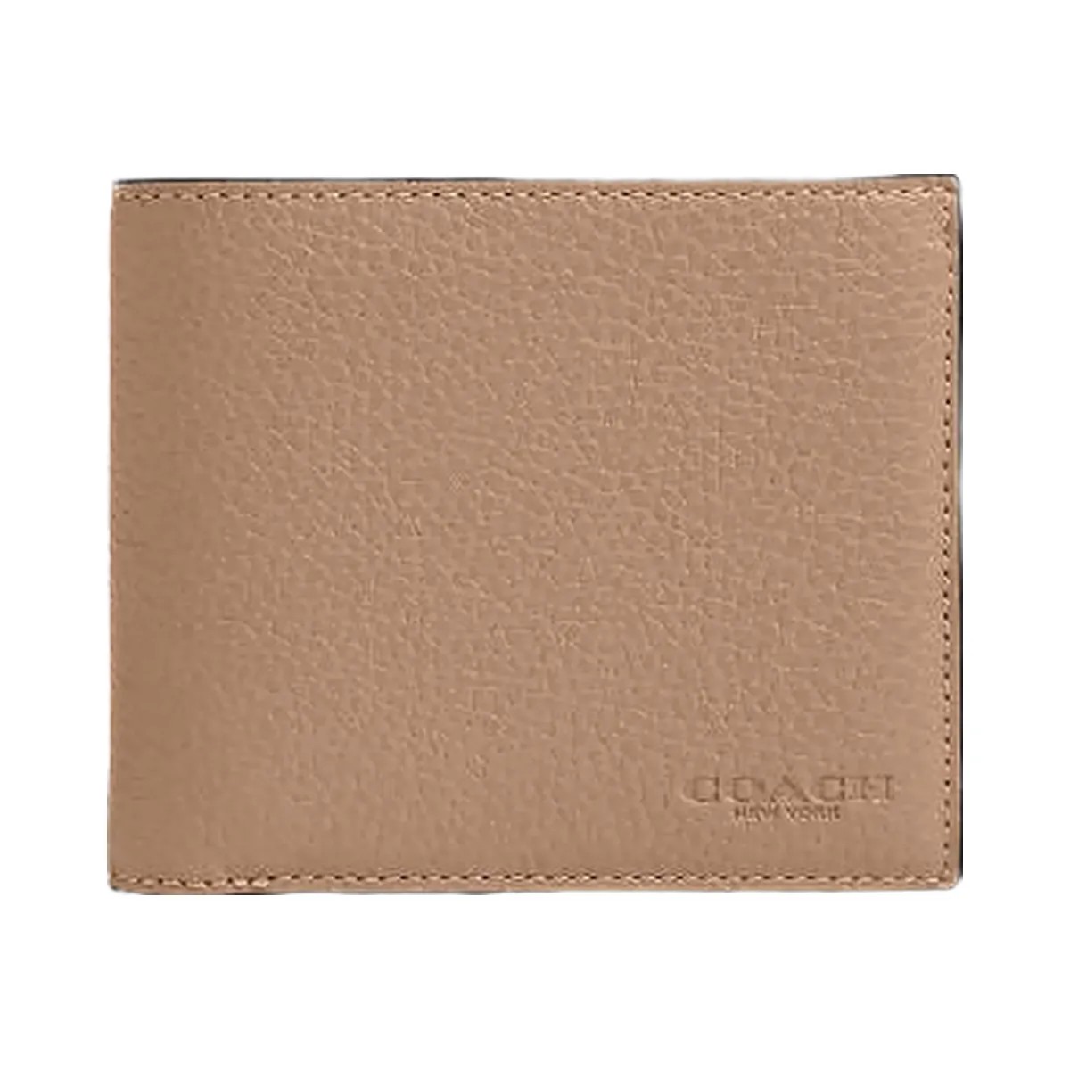 Coach 3 In 1 Wallet Pebbled Leather-Taupe - HypeFly India View 1