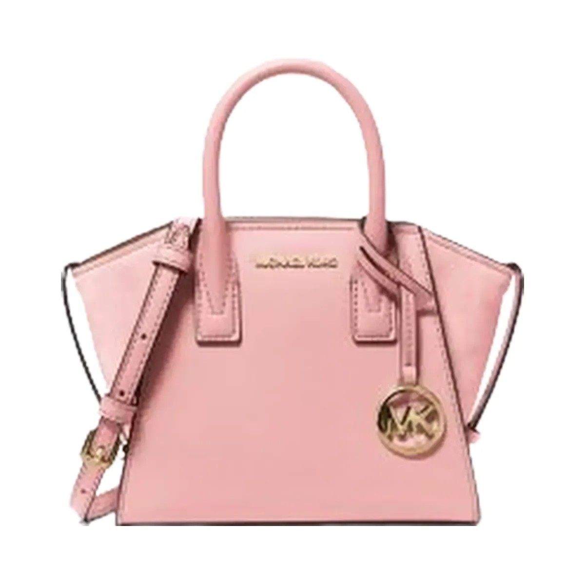 Michael Kors Avril Extra-Small Leather and Suede Satchel Powder Blush - HypeFly India View 1