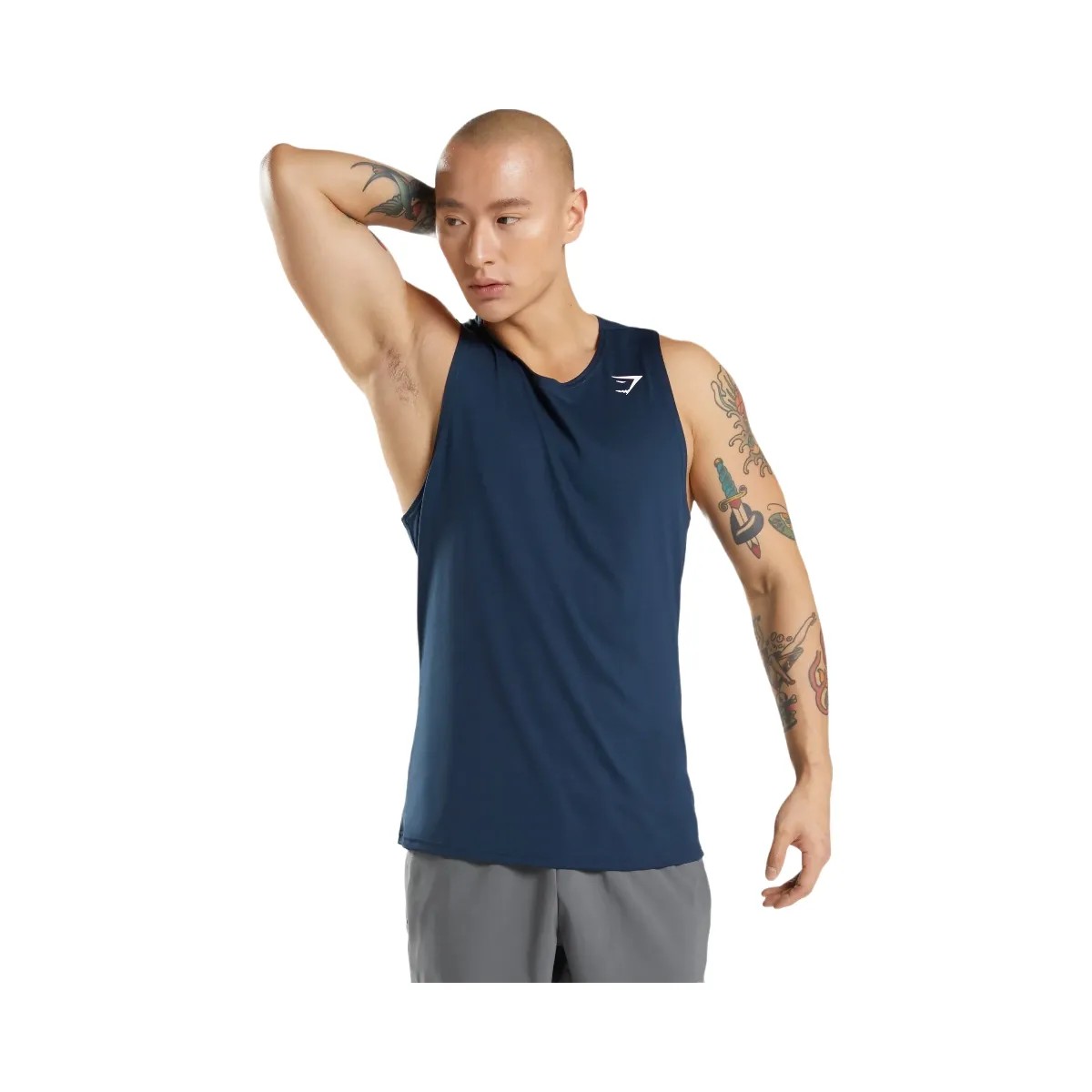 Gymshark Arrival Tank - Navy - HypeFly India View 6
