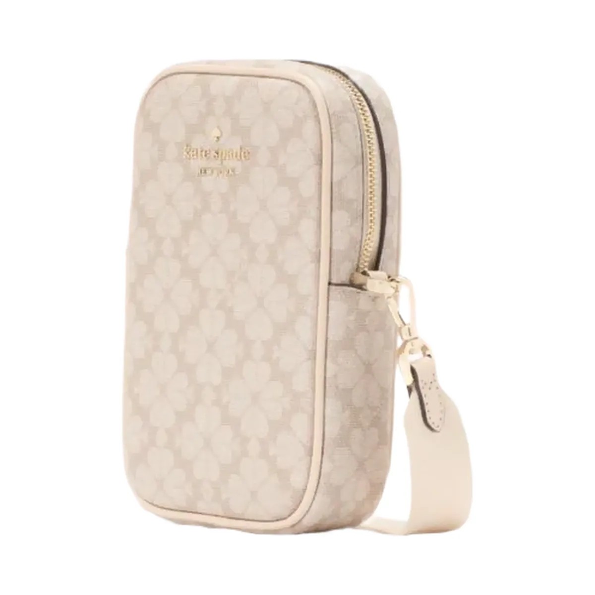 Kate Spade Flower Phone Crossbody Dark Beige Multi - HypeFly India View 3